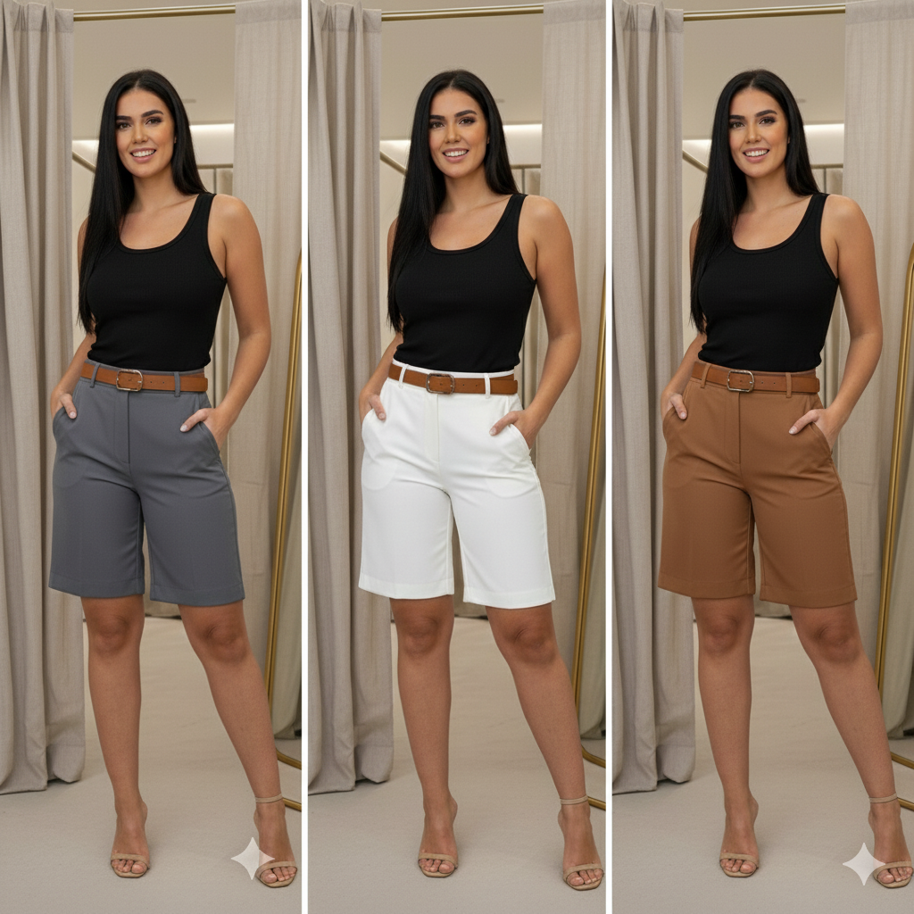 Short de alfaiataria